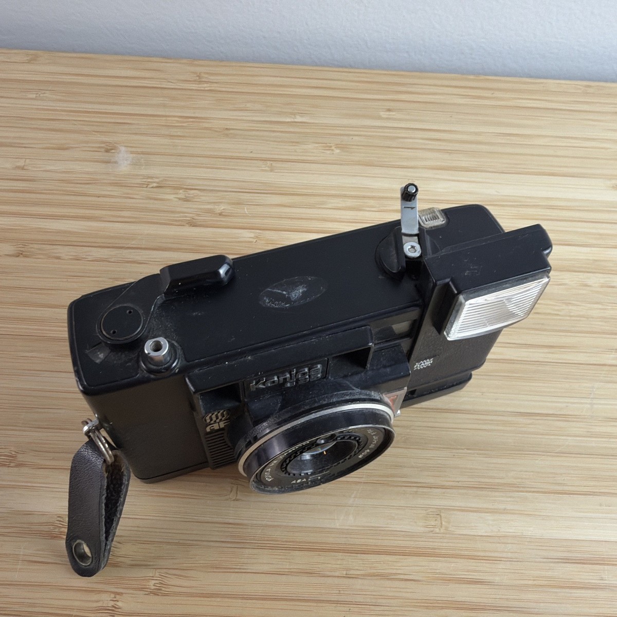 Konica C35 AF Black 35mm Film Camera w/38mm F2.8 HEXANON Lens