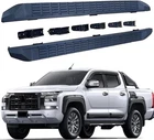 OEM Style Side Steps Running Boards In Black Fits For Mitsubishi L200 2024+ UK.