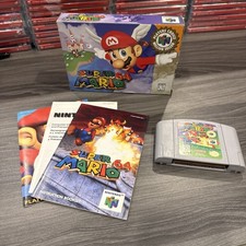 Super Mario 64 (Nintendo 64, 1999) Players Choice Complete In Box CIB