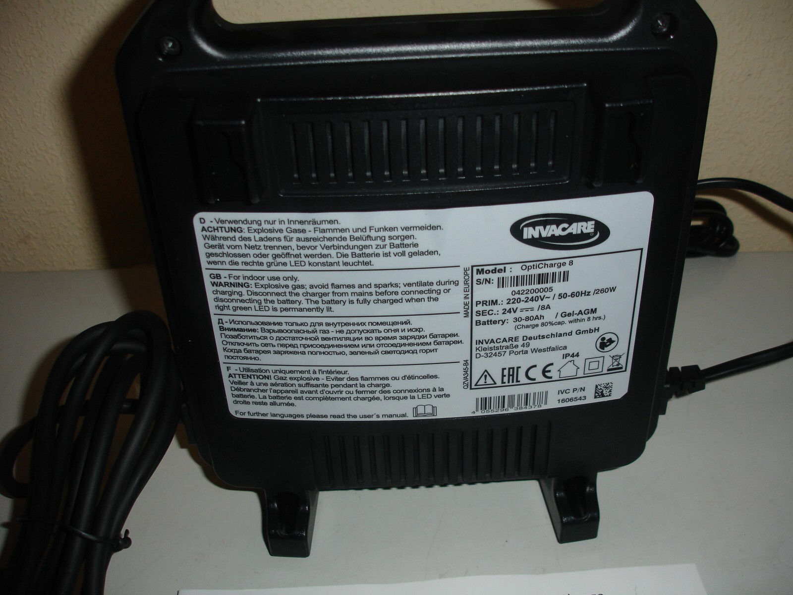 NEW INVACARE 24 VOLT 8AMP MOBILITY SCOOTER CHARGER. eBay