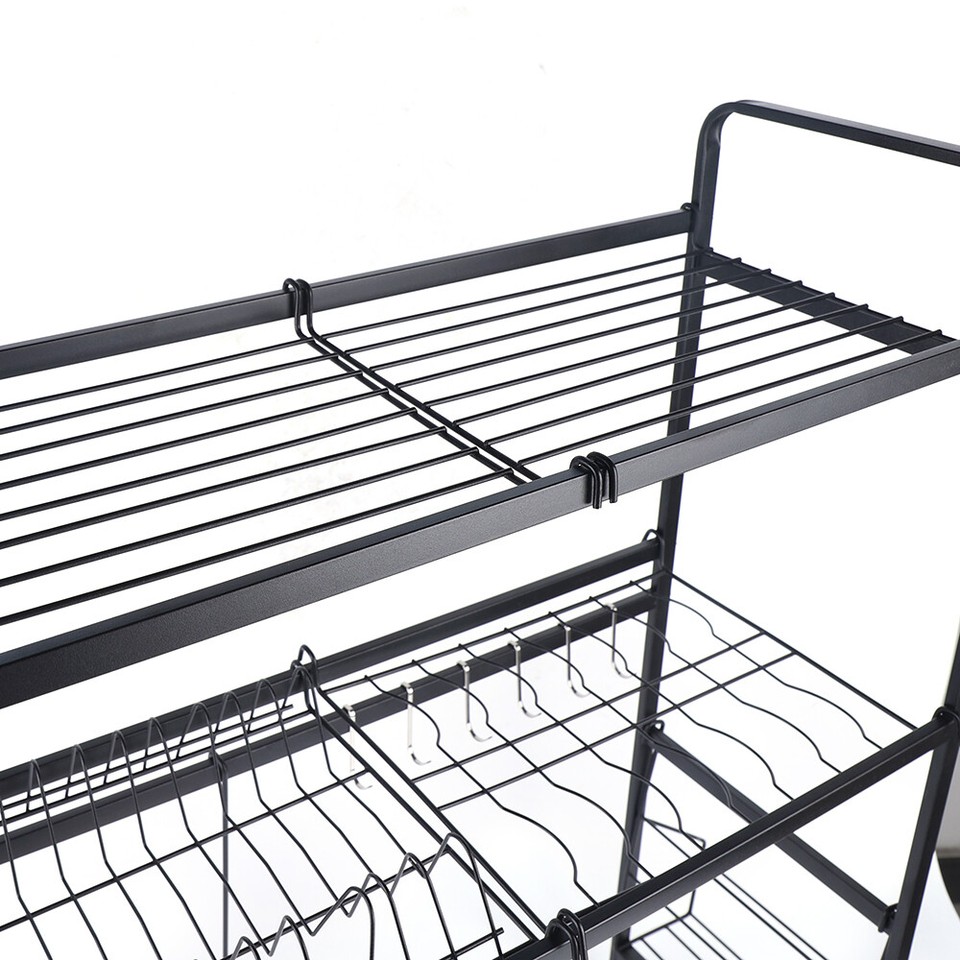 Over The Sink Dish Drying Rack 2 Tier Stainless Steel Above Sink Dish ...