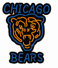 Chicago Bears Logo Vivid LED Neon Sign Light Lamp Cute Super Bright 10"