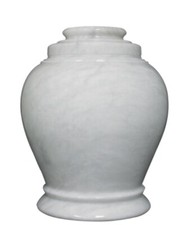 Large/Adult 220 Cubic Inch Love Antique White Funeral Cremation Urn for Ashes