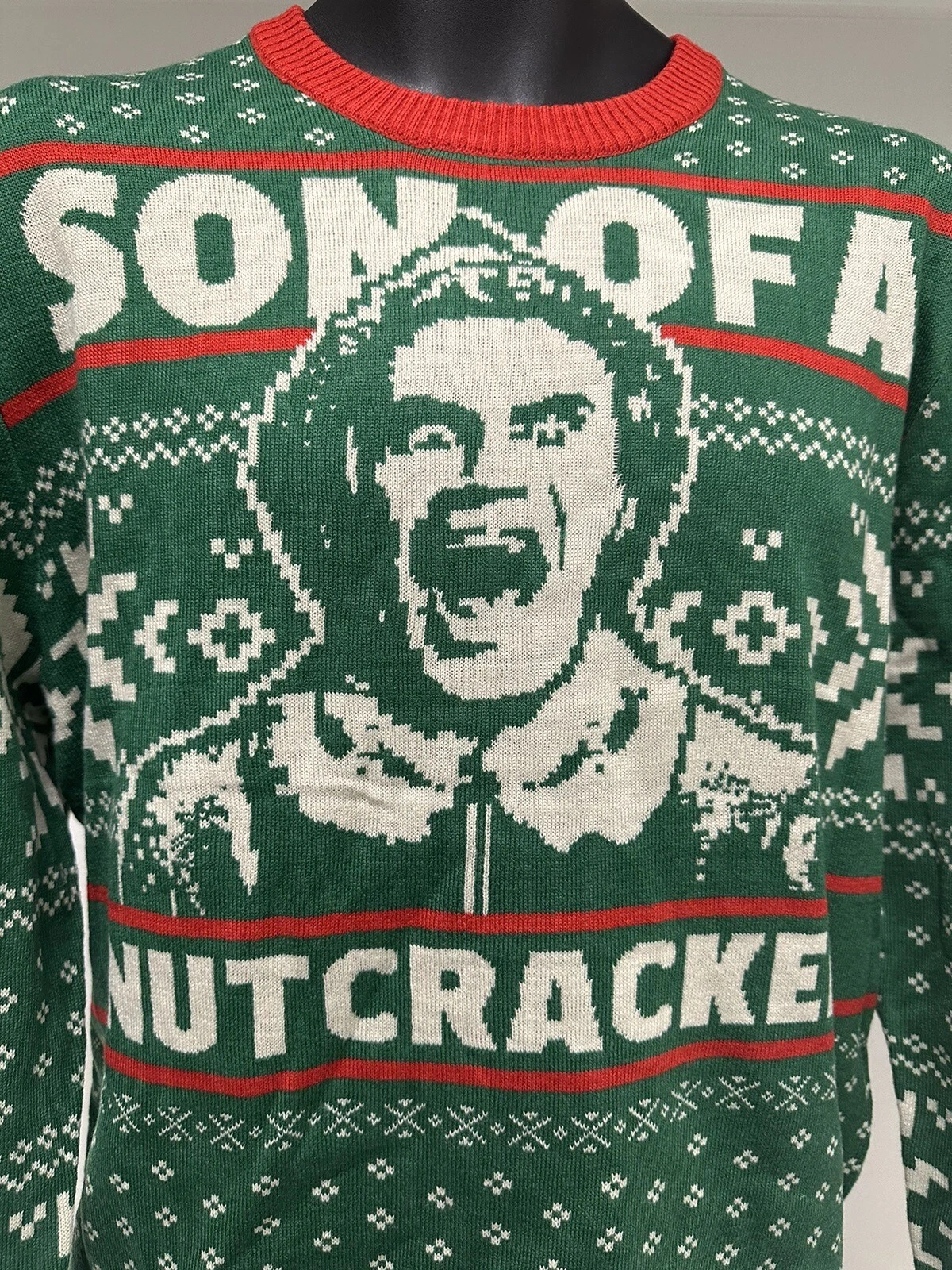 NWT Elf Son of a Nutcracker Ugly Christmas Sweater Mens Size Medium
