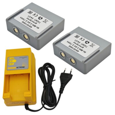 1PC Hetronic UCH-2 Battery Charger + 2PCS 68301000 3.6V 2750mAh Ni-MH Battery
