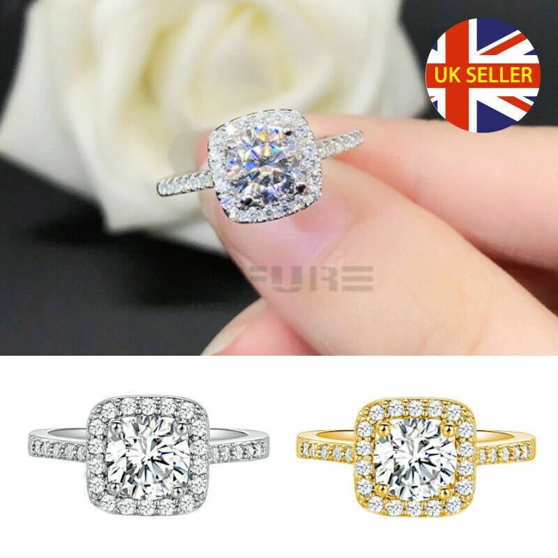 Square-shaped Engagement Ring - 1000008719