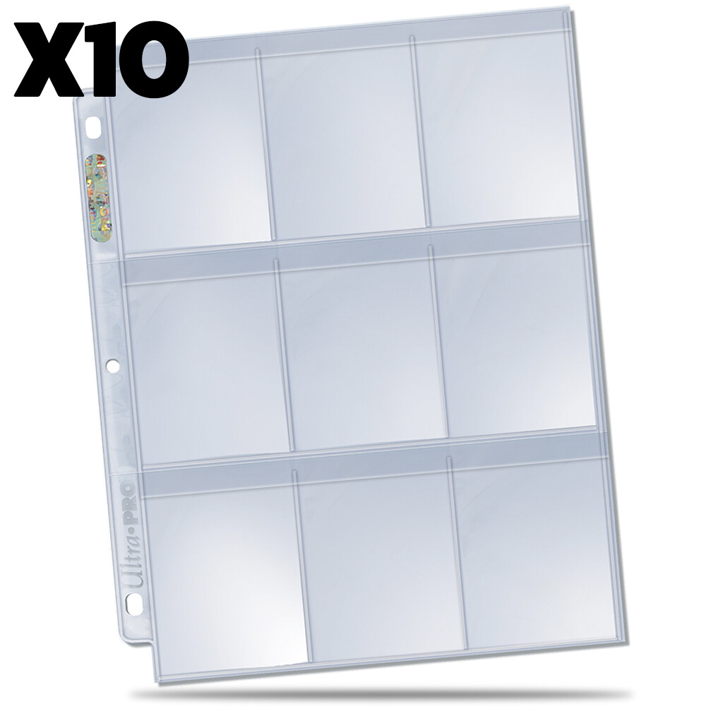 ULTRA PRO 9-POCKET TRADING CARD A4 SLEEVES SECURE PLATINUM PAGES 10 - 100 |  eBay UK