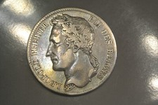 5 FRANCS 1833 TTB  joli portrait  ROI 