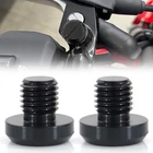 Fit For 2013-2024 Honda GROM MSX125 CNC Alloy Mirror Hole Block Off Plugs Black