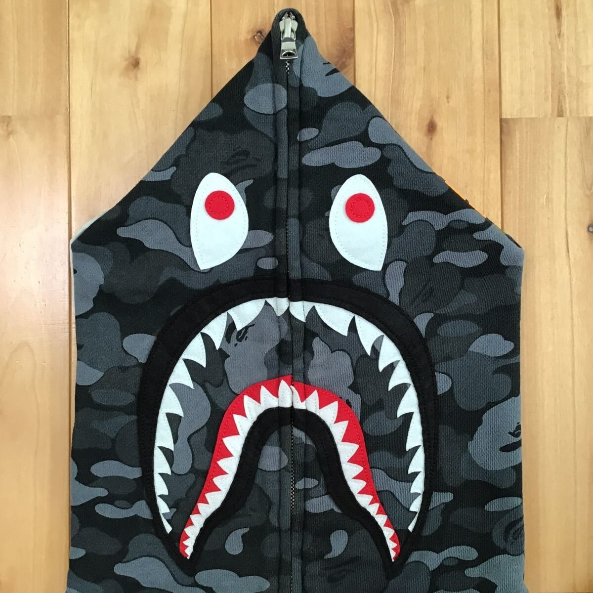 A BATHING APE CITY CAMO SHARK FULL ZIP HOODIE ブラック Sweatshirt BAPE A BATHING APE City Camo Shark Full Zip
