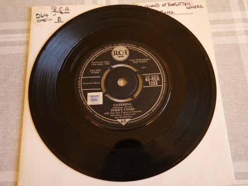 Perry Como – Caterina / The Island Of Forgotten Lovers - 7" Single 45-RCA 1283 - Picture 2 of 3