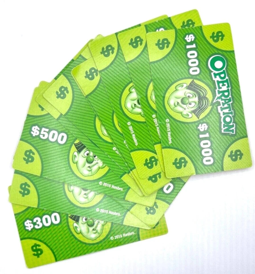 Juego Completo de 12 Cartas de Operación Juego de Repuesto Amarillo con Verde Baraja Trasera 2015 Foto 2 de 2