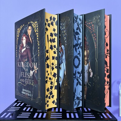 Illumicrate Jennifer L. Armentrout From Blood and Ash Books 2-4 Set FBAA Signed