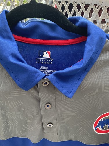 Chicago Cubs Poloshirt Erwachsene extra blau mittel cool Baseball Freizeit Herren NEU - Bild 3 von 4