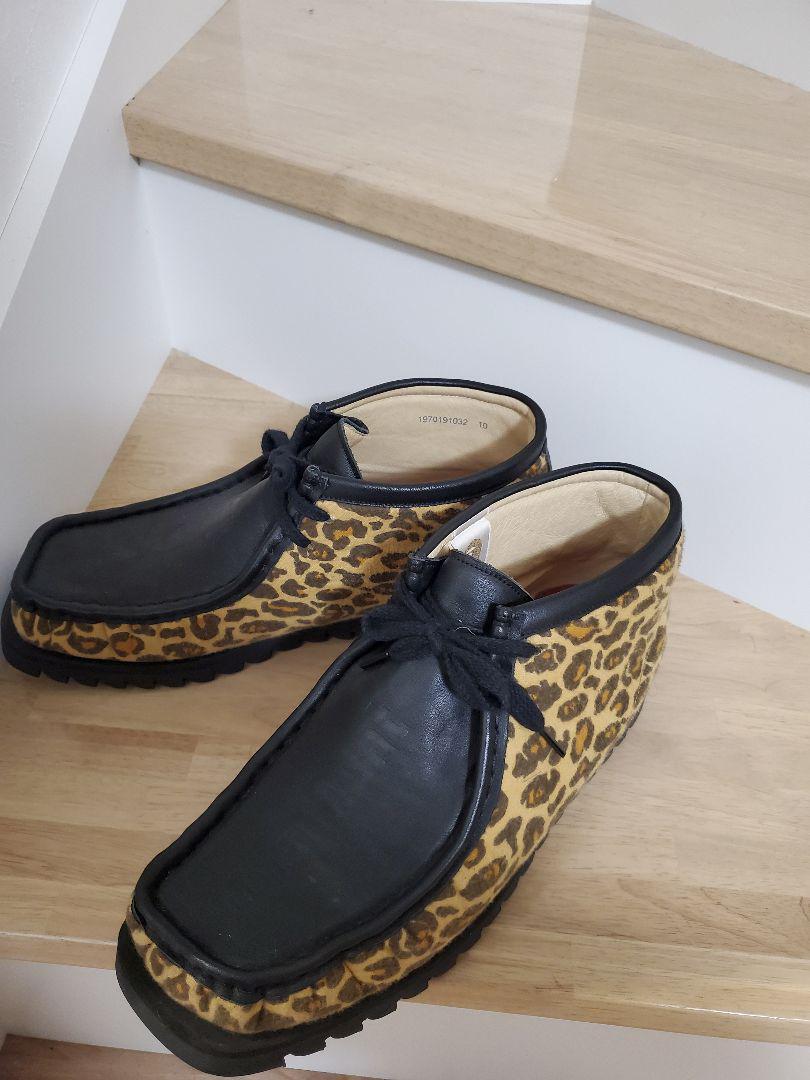 Excellent BAPE SHOES Men 10.0US Ape Manhunt Boots Leopard Excellent BAPE SHOES Men 10.0US Ape Manhunt Boots Leopard