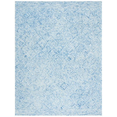 SAFAVIEH Ikat Collection IKT704M Handmade Blue Rug