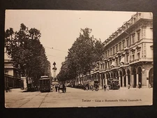 Turin - Corso e Monumento a Vittorio Emanuele II° - Tram.