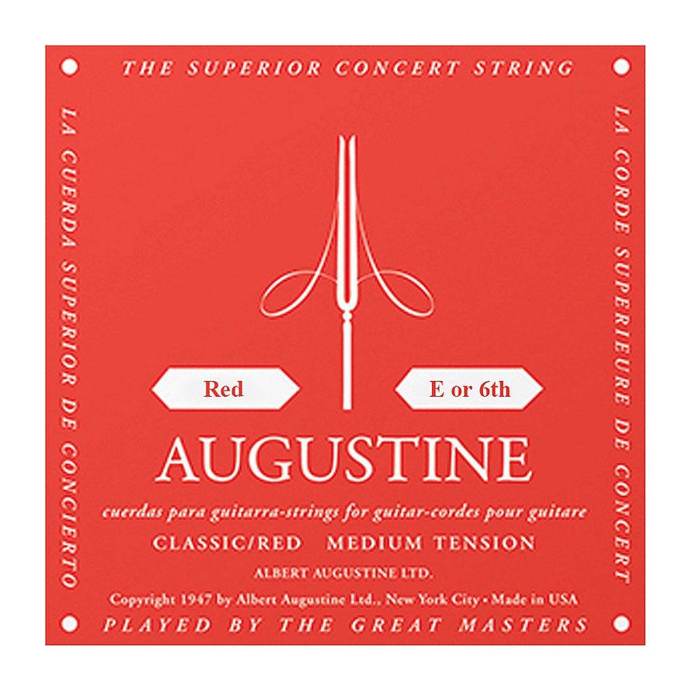 Augustine Red Label Classic Medium Tension Single Strings (6th/Low E String)