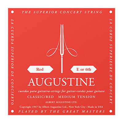 Augustine Red Label Classic Medium Tension Einzelsaiten (6./tiefe E-Saite)