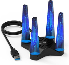 Wavlink USB3.0 WiFi Adapter, AC1900Mbps Wireless Network Adapter for Desktop P