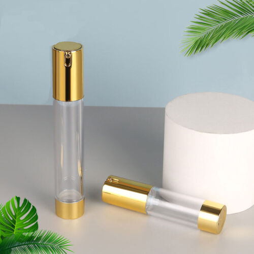 15ml 30ml 50ml Gold Airless Tragbare Kosmetik Lotion Leere Vakuum Pumpflaschen - Bild 3 von 4