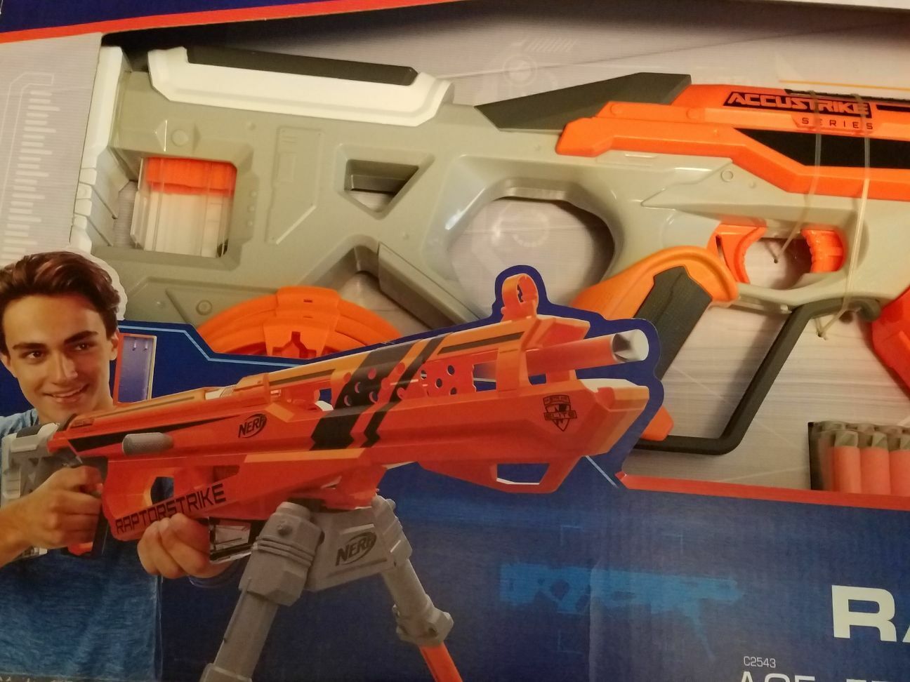 Lança Dardo Nerf Accustrike Raptorstrike - Hasbro em Promoção na