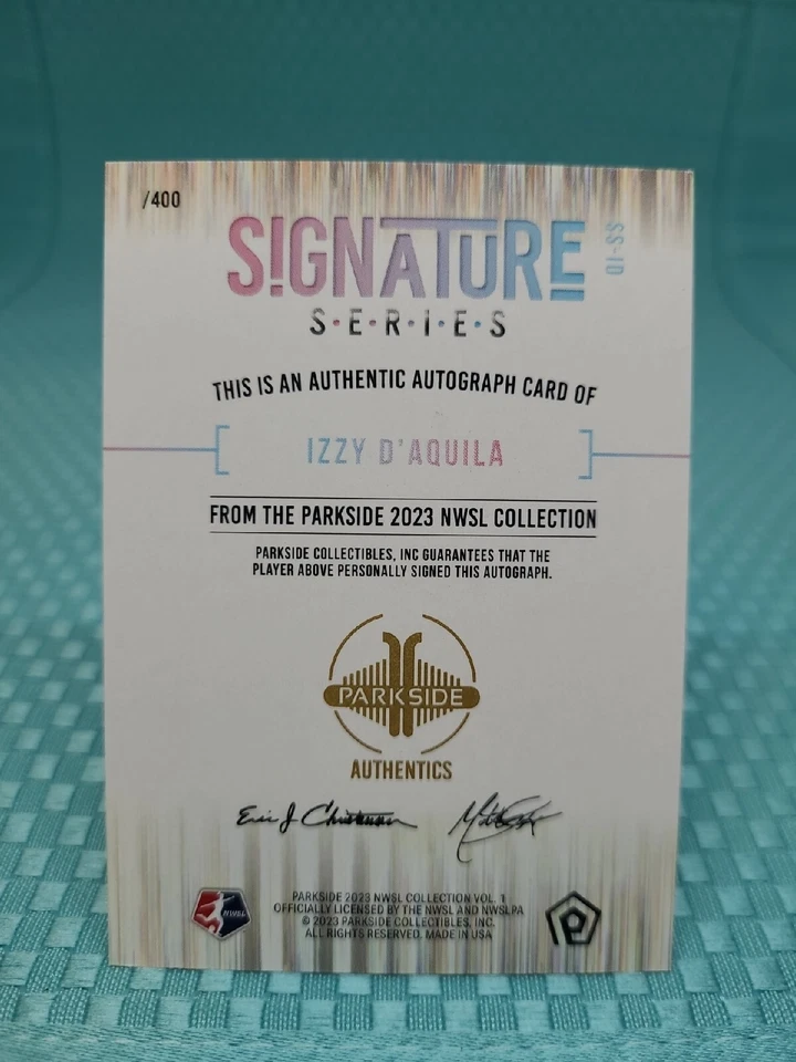 2023 NWSL Parkside Volume 1 Signature Series Izzy D'Aquila #SS-ID - Image 2 of 2