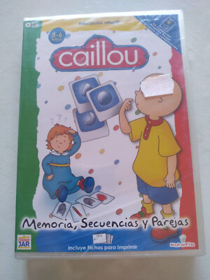 Caillou Memory Sequences And Pairs - Juego PC CD-ROM In Spanish Am