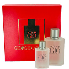 Acqua Di Gio  3.4 oz  30 ml  Eau De Toilette Spray For Men Gift Set NIB