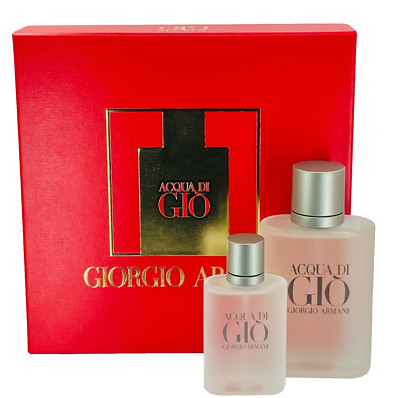 Acqua Di Gio ( 3.4 oz + 30 ml ) Eau De Toilette Spray For Men  Gift Set NIB
