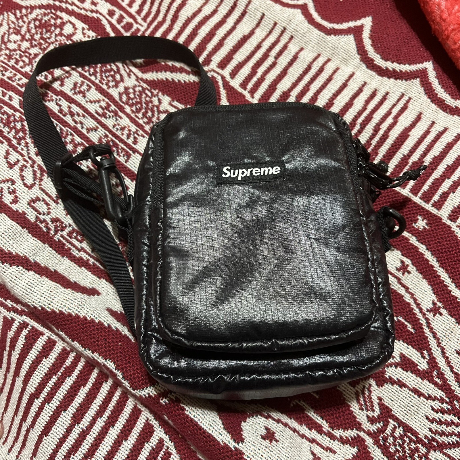 Supreme Shoulder Bag (FW17) Black Used eBay