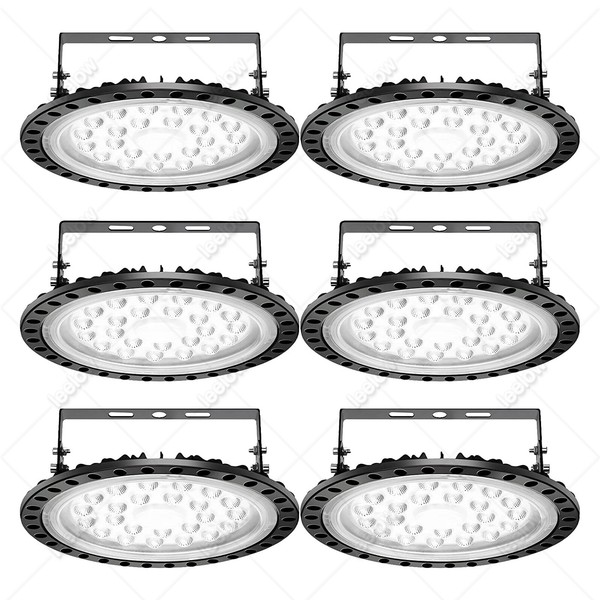 6X 100W Ufo Led Hallenbeleuchtung Deckenstrahler Werkstattleuchte Industrielampe-image