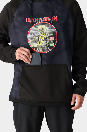 686 Bonded Fleece Pullover Hoody, Men's Large, Iron Maiden trooper Black - Picture 3 of 5