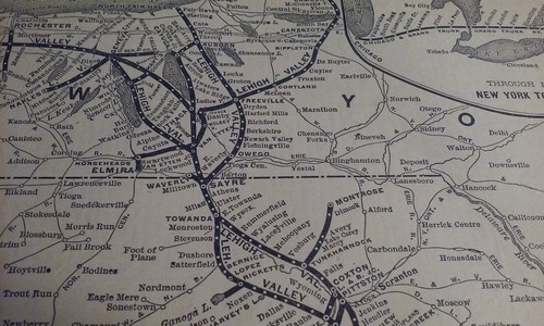 Rara Mappa Ferroviaria 1903 di LEHIGH VALLEY R.R. Routes & It's Connections Penn & NY - Foto 6 di 6