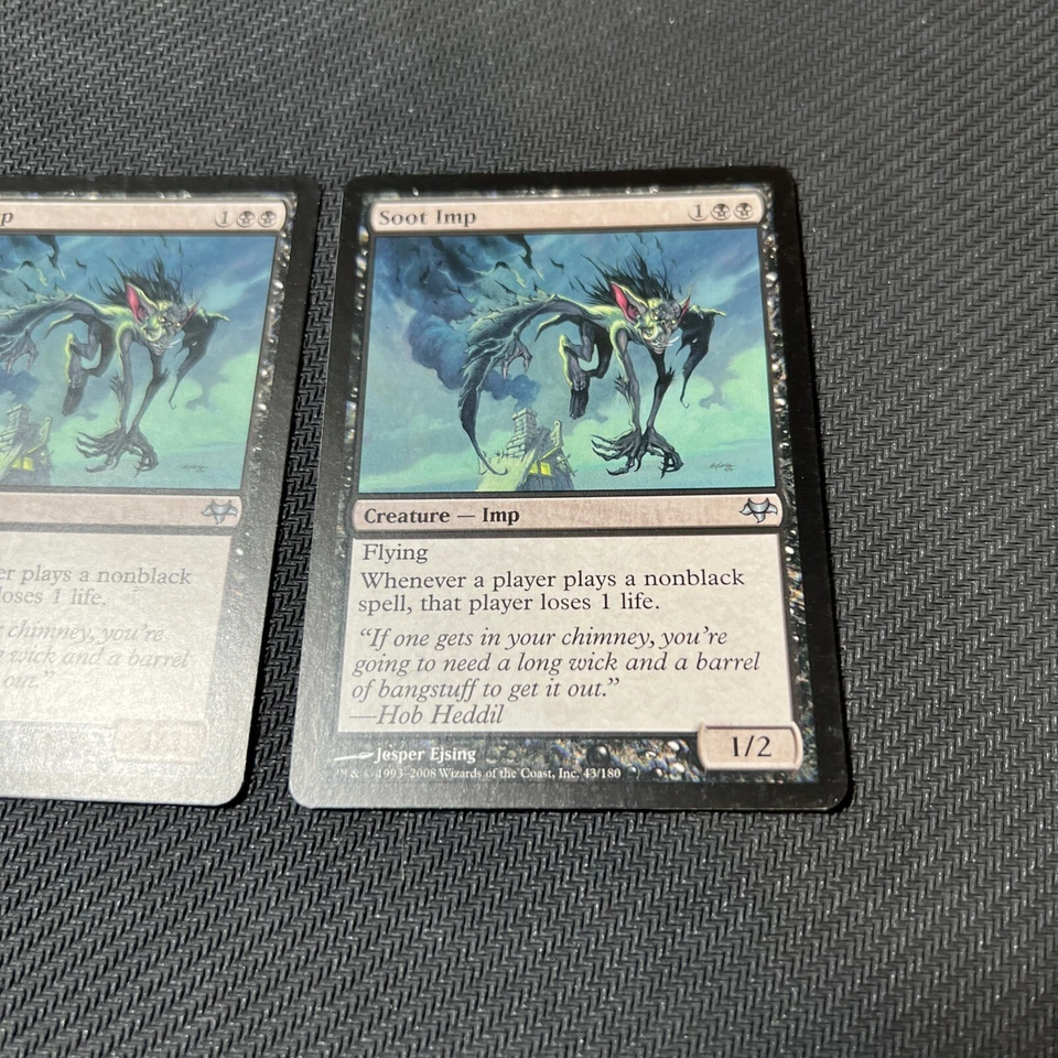 Soot Imp Magic The Gathering Mtg Eventide Card 2 - Image 2 of 4