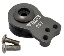 NHX RC Aluminum 25T 3 Holes Adjustable Servo Savor -Titanium