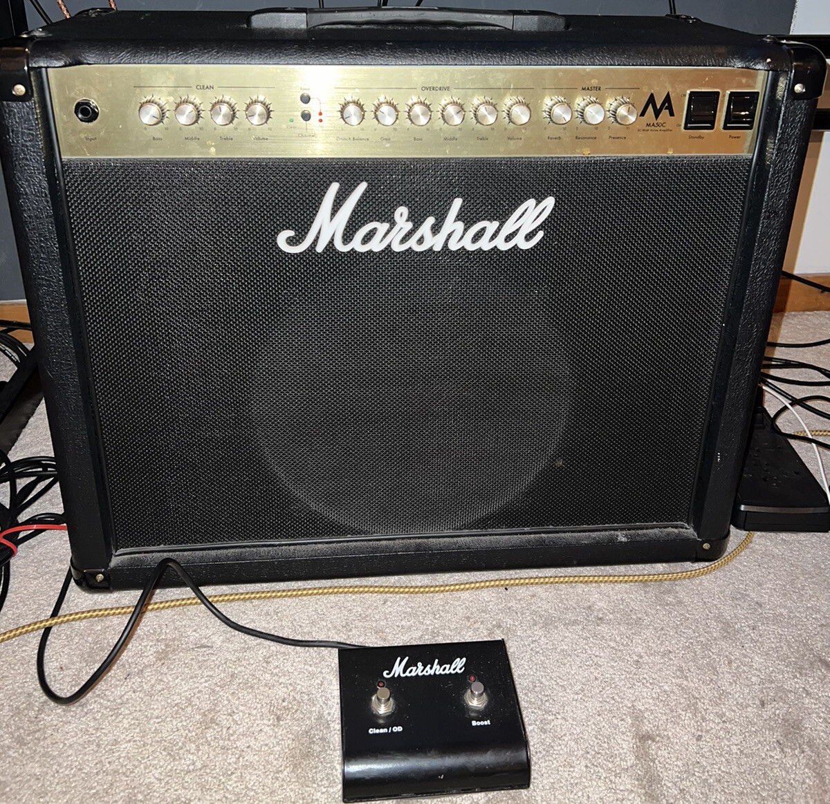 Marshall MA50C 50W 1x12” Tube Guitar Combo Amplifier