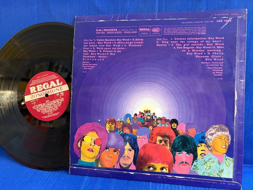 THE MOVE WOOD LYNNE LRZ 1002 REGAL. ORIGINAL UK LP EXC - Photo 3/4