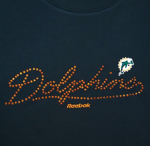 NFL Reebok T-Shirt Tee Shirt Top NEW w/ Tags Miami Dolphins Womens Sz Small - Picture 4 of 10