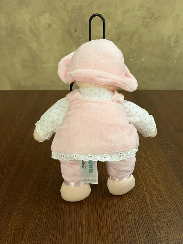 Muñeca bebé de peluche GUND My First Dolly Lovey morena suave rosa 12" Lovey Z Foto 3 de 4