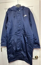 Size M Nike Club Stadium Outdoor Parka Midnight Navy Blue FB7320-410 NEW