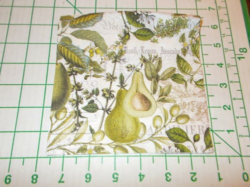 Two Decorative Luncheon Napkins for Decoupage "Avocado" - Picture 7 of 11