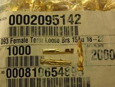 50 Molex 02-09-5142 .093" Crimp Socket Female Terminals