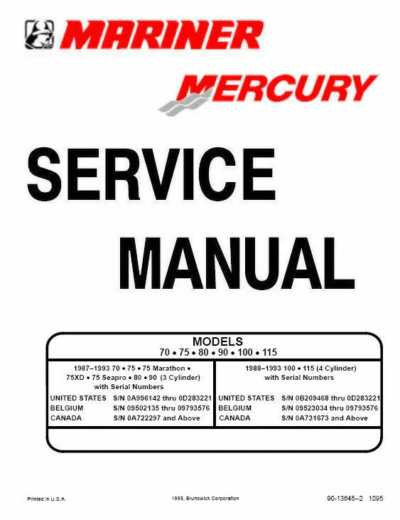 MerCruiser Inboard/Outdrive Model Identification Guide, 47 OFF