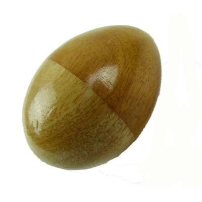 Rassel Egg Chicken Shaker Maracas Musik Holz Schütteleier Percussion Kinder Ei