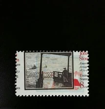 1971 8c John Sloan Painting, Artist Misperforated Error Scott 1433 Mint F/VF NH