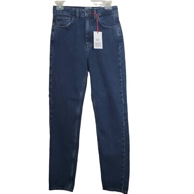 BDG Urban Outfitters Mom Jeans High Waist Tapered Leg Dark Blue NWT Size 26 