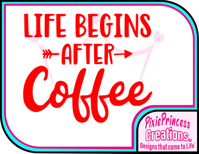 Love Coffee Time Küche Cafe Aufkleber L Vinyl Auto Wand Zimmer Dekor Fensteraufkleber