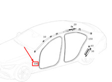 MB AMG GT X290 T&uuml;rdichtungsgummi vorne links A25769221009G44 NEU ORIGINAL