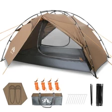 Camping Tent,2 Person Family with Waterproof Tent Rainfly,Durable Stitched Tent